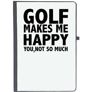                       UDNAG Ruled Notebook Diary 'Golf | golf makes me happy', [A5 80Pages 80GSM]                                              