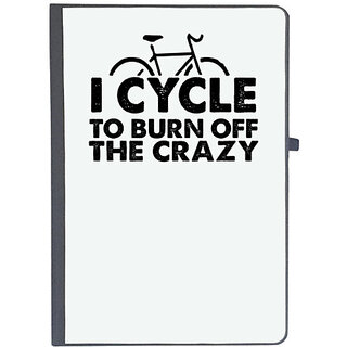                       UDNAG Ruled Notebook Diary 'Cycle | cycle to burn off', [A5 80Pages 80GSM]                                              