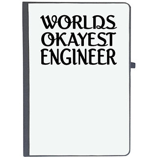                       UDNAG Ruled Notebook Diary 'Engineer | worlds okayest engineer', [A5 80Pages 80GSM]                                              