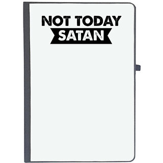                       UDNAG Ruled Notebook Diary 'Today | not today satan', [A5 80Pages 80GSM]                                              