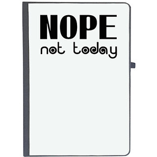                       UDNAG Ruled Notebook Diary 'Nope | nope not today', [A5 80Pages 80GSM]                                              
