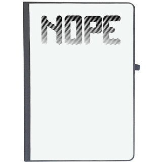                       UDNAG Ruled Notebook Diary 'No | nope', [A5 80Pages 80GSM]                                              