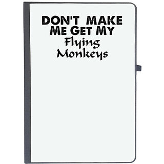                       UDNAG Ruled Notebook Diary 'Monkeys | don't make me gate my flying', [A5 80Pages 80GSM]                                              