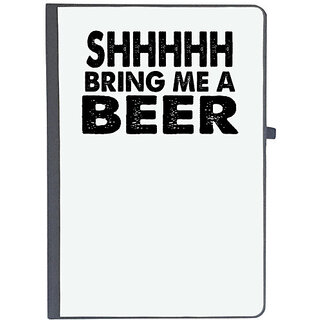                       UDNAG Ruled Notebook Diary 'Beer | shhhhh bring me a beer', [A5 80Pages 80GSM]                                              