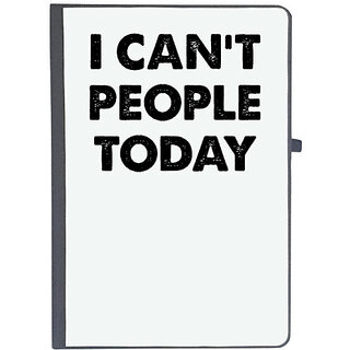                       UDNAG Ruled Notebook Diary 'People | i can't people today', [A5 80Pages 80GSM]                                              