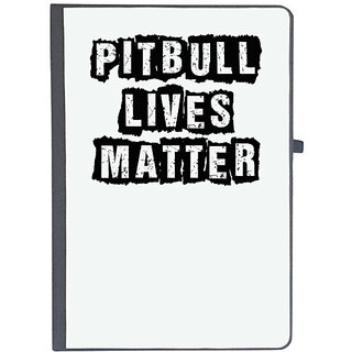                       UDNAG Ruled Notebook Diary 'Dog | pitbull lives matter', [A5 80Pages 80GSM]                                              