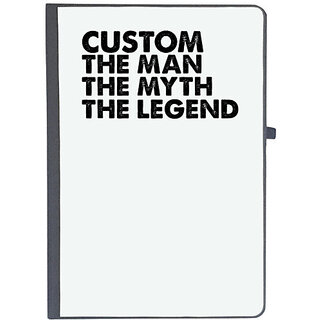                       UDNAG Ruled Notebook Diary 'Legend | cutom the man the myth', [A5 80Pages 80GSM]                                              