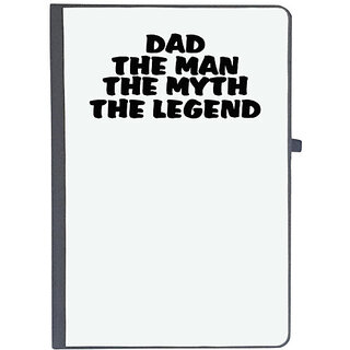                       UDNAG Ruled Notebook Diary 'Father | dad the man the myth', [A5 80Pages 80GSM]                                              