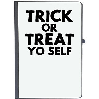                       UDNAG Ruled Notebook Diary 'Treat | trick or treat yo self', [A5 80Pages 80GSM]                                              