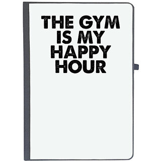                       UDNAG Ruled Notebook Diary 'Gym | this gym is my happy hour', [A5 80Pages 80GSM]                                              