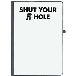                       UDNAG Ruled Notebook Diary '| shut your r hole', [A5 80Pages 80GSM]                                              
