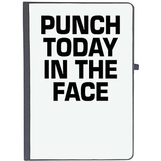                       UDNAG Ruled Notebook Diary 'Boxing | punch today in the face', [A5 80Pages 80GSM]                                              