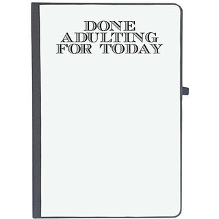                       UDNAG Ruled Notebook Diary 'Adult | done adulting', [A5 80Pages 80GSM]                                              