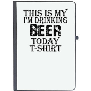                       UDNAG Ruled Notebook Diary 'Beer | this my i'm drinking', [A5 80Pages 80GSM]                                              