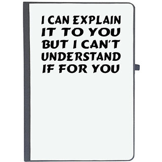                       UDNAG Ruled Notebook Diary 'Understand explain | i can explain it to you', [A5 80Pages 80GSM]                                              