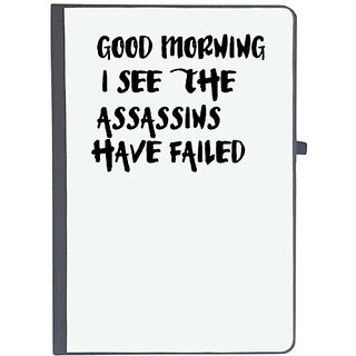                       UDNAG Ruled Notebook Diary 'Morning | good morning i see the', [A5 80Pages 80GSM]                                              