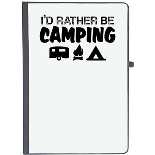                       UDNAG Ruled Notebook Diary 'Camping | i'd rather be', [A5 80Pages 80GSM]                                              