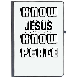                       UDNAG Ruled Notebook Diary 'know peace', [A5 80Pages 80GSM]                                              