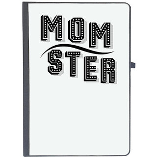                       UDNAG Ruled Notebook Diary 'Monster | mom ster copy', [A5 80Pages 80GSM]                                              