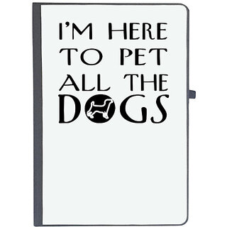                       UDNAG Ruled Notebook Diary 'Dog | i'm here', [A5 80Pages 80GSM]                                              