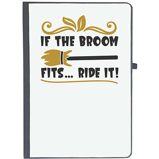                       UDNAG Ruled Notebook Diary 'Halloween | IF THE BROOM FITS RIDE IT!', [A5 80Pages 80GSM]                                              
