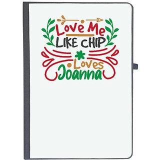                       UDNAG Ruled Notebook Diary 'Christmas | love me like chip loves joanna', [A5 80Pages 80GSM]                                              