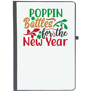                       UDNAG Ruled Notebook Diary 'Christmas | poppin bottles for the new year', [A5 80Pages 80GSM]                                              