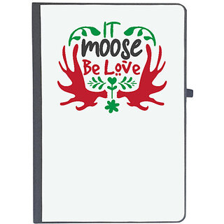                       UDNAG Ruled Notebook Diary 'Christmas | moose be love', [A5 80Pages 80GSM]                                              