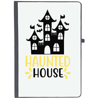                       UDNAG Ruled Notebook Diary 'Halloween | Haunted House', [A5 80Pages 80GSM]                                              
