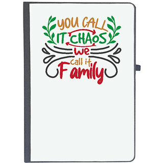                       UDNAG Ruled Notebook Diary 'Christmas | you call it chaos we call it family', [A5 80Pages 80GSM]                                              