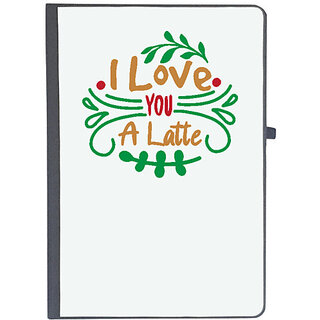                       UDNAG Ruled Notebook Diary 'Christmas | i love you a latte', [A5 80Pages 80GSM]                                              