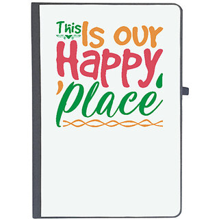                       UDNAG Ruled Notebook Diary 'Christmas | this is our happy place', [A5 80Pages 80GSM]                                              