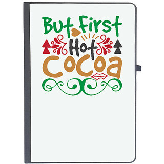                       UDNAG Ruled Notebook Diary 'Christmas | but first hot cocoa', [A5 80Pages 80GSM]                                              