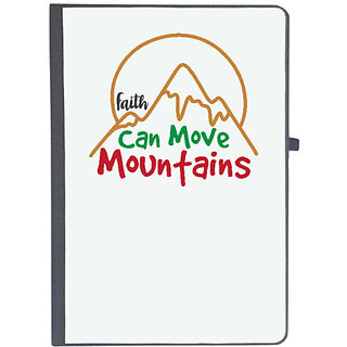                       UDNAG Ruled Notebook Diary 'Christmas | faith can move mountains', [A5 80Pages 80GSM]                                              