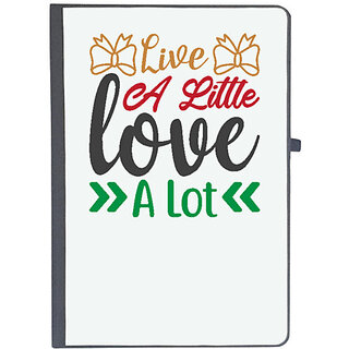                       UDNAG Ruled Notebook Diary 'Christmas | live a little love a lot', [A5 80Pages 80GSM]                                              