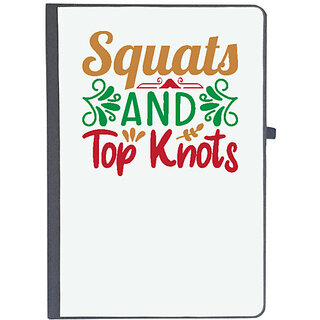                       UDNAG Ruled Notebook Diary 'Christmas | squats and top knots', [A5 80Pages 80GSM]                                              