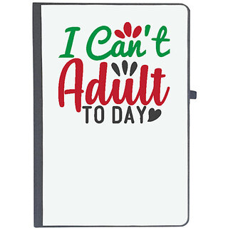                       UDNAG Ruled Notebook Diary 'Christmas | i can't adult to day', [A5 80Pages 80GSM]                                              