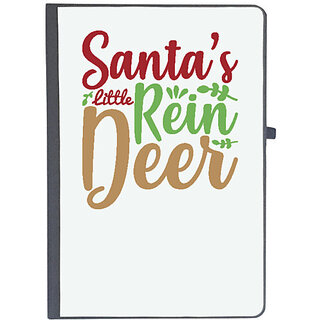                       UDNAG Ruled Notebook Diary 'Christmas | santa little rein dreen', [A5 80Pages 80GSM]                                              