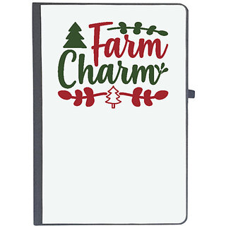                       UDNAG Ruled Notebook Diary 'Christmas | farm charm', [A5 80Pages 80GSM]                                              