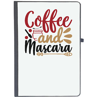                       UDNAG Ruled Notebook Diary 'Christmas | coffee and mascara', [A5 80Pages 80GSM]                                              