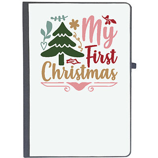                       UDNAG Ruled Notebook Diary 'Christmas | my first christmas copy', [A5 80Pages 80GSM]                                              