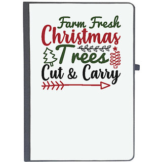                       UDNAG Ruled Notebook Diary 'Christmas | farm fresh christmas trees cut and carry', [A5 80Pages 80GSM]                                              