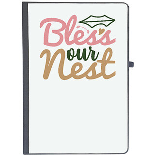                       UDNAG Ruled Notebook Diary 'Christmas | bless our nest', [A5 80Pages 80GSM]                                              