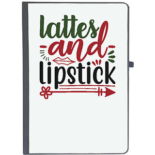                       UDNAG Ruled Notebook Diary 'Christmas | lattes and lipstick', [A5 80Pages 80GSM]                                              