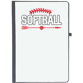                       UDNAG Ruled Notebook Diary 'Softball | softball', [A5 80Pages 80GSM]                                              