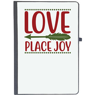                       UDNAG Ruled Notebook Diary 'Christmas | love place joy', [A5 80Pages 80GSM]                                              