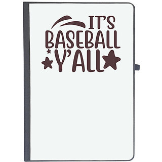                       UDNAG Ruled Notebook Diary 'Baseball | it's baseball y'all', [A5 80Pages 80GSM]                                              