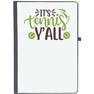                       UDNAG Ruled Notebook Diary 'Tennis | it's tennis y'all', [A5 80Pages 80GSM]                                              