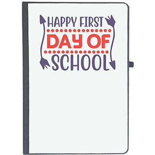                       UDNAG Ruled Notebook Diary 'Student teacher | Happy first day of school', [A5 80Pages 80GSM]                                              