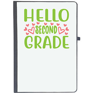                       UDNAG Ruled Notebook Diary 'Student teacher | Hello second grade', [A5 80Pages 80GSM]                                              